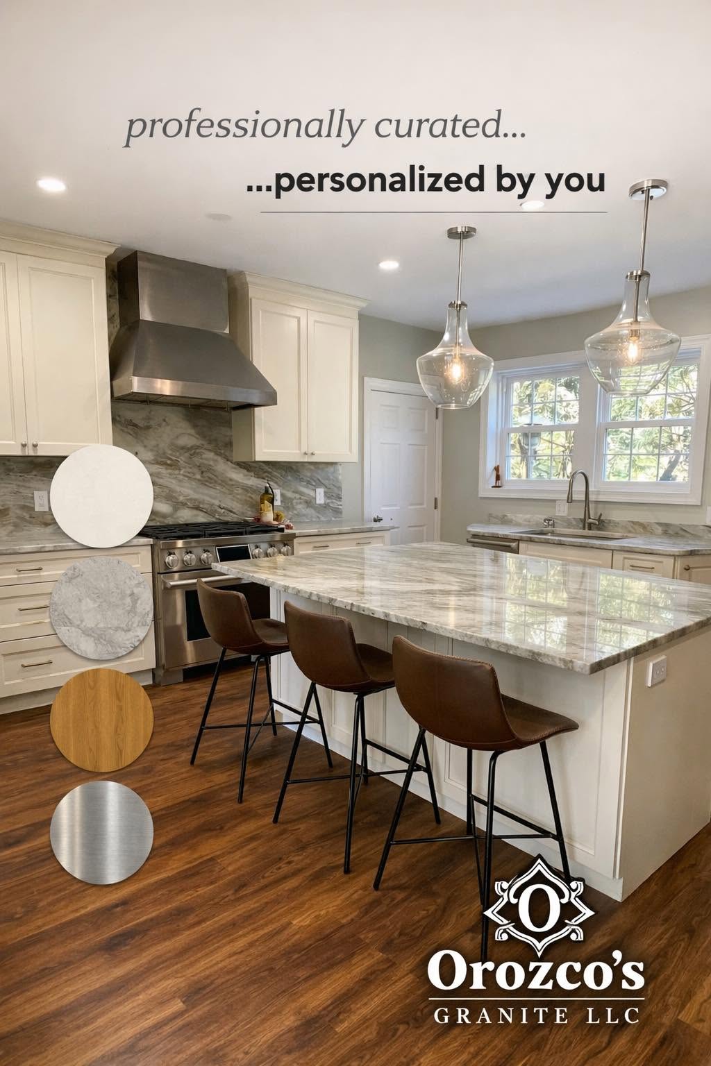 Granite and quartz countertops